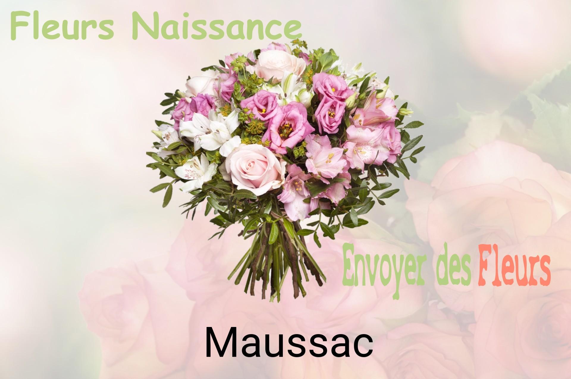 Bouquet de fleurs de naissance livré à Maussac